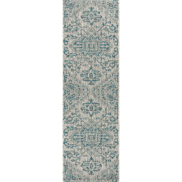 Estrella Bohemian Medallion Textured Weave Indoor/outdoor Runner Rug